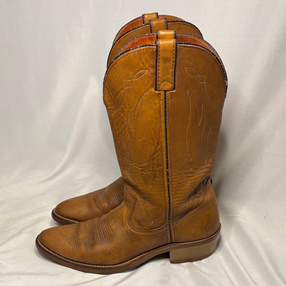 Vintage Double H Men's Boots Light Brown 10B Tan
